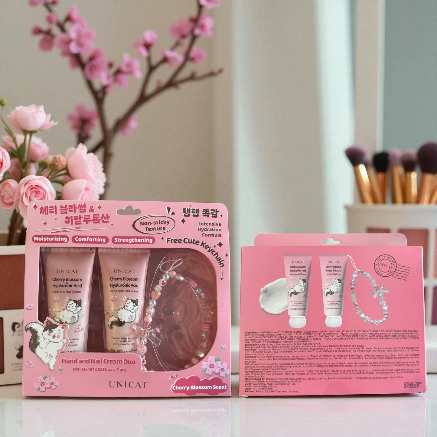 Kit de creme para mãos e unhas