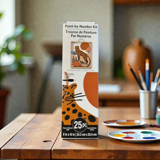 Kit de pintura por números - Leopardo