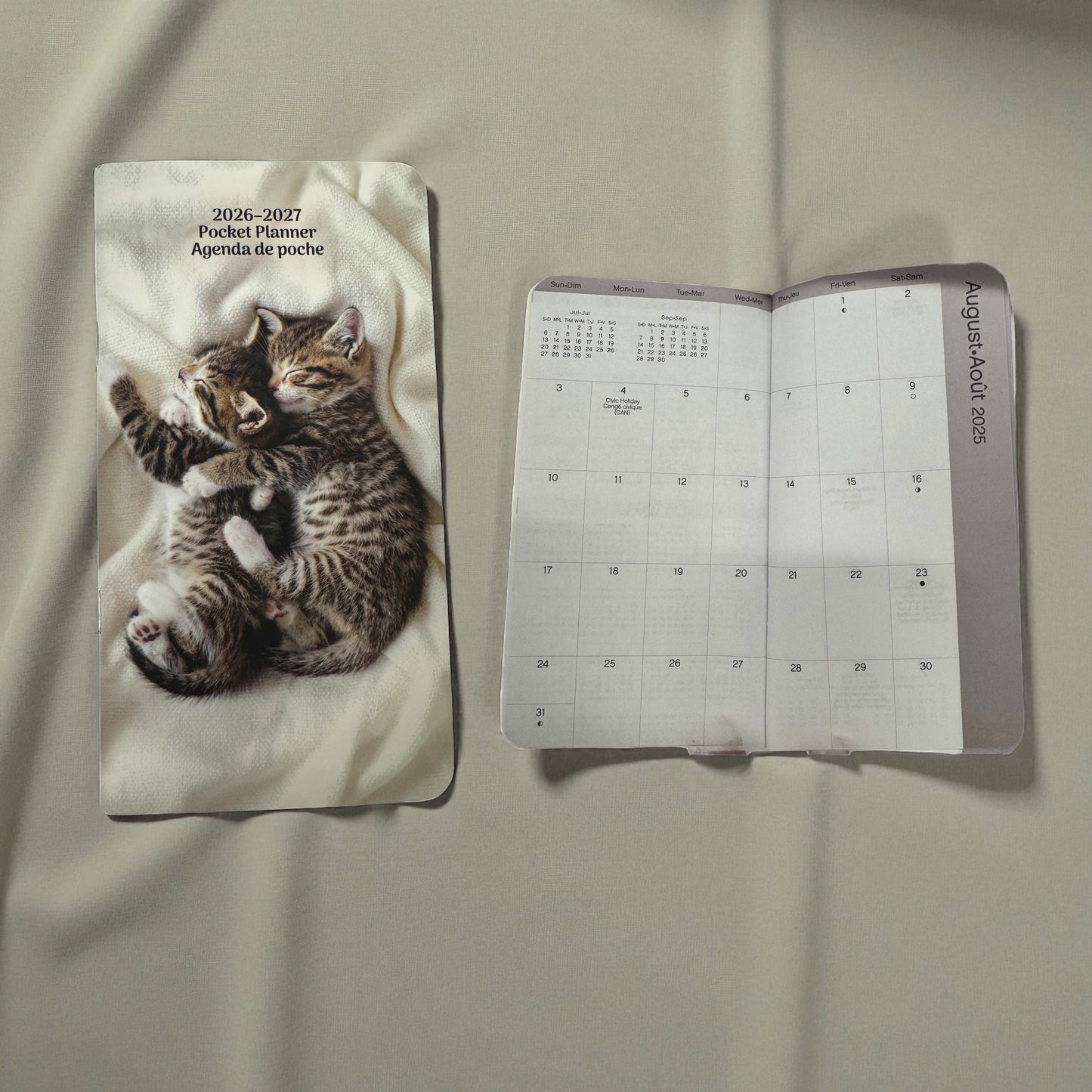 Agenda de Bolso 2026-2027 - 2 Gatos