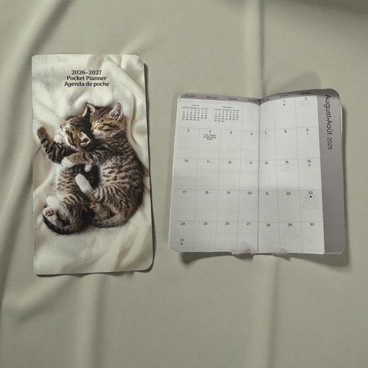 Agenda de Bolso 2026-2027 - 2 Gatos