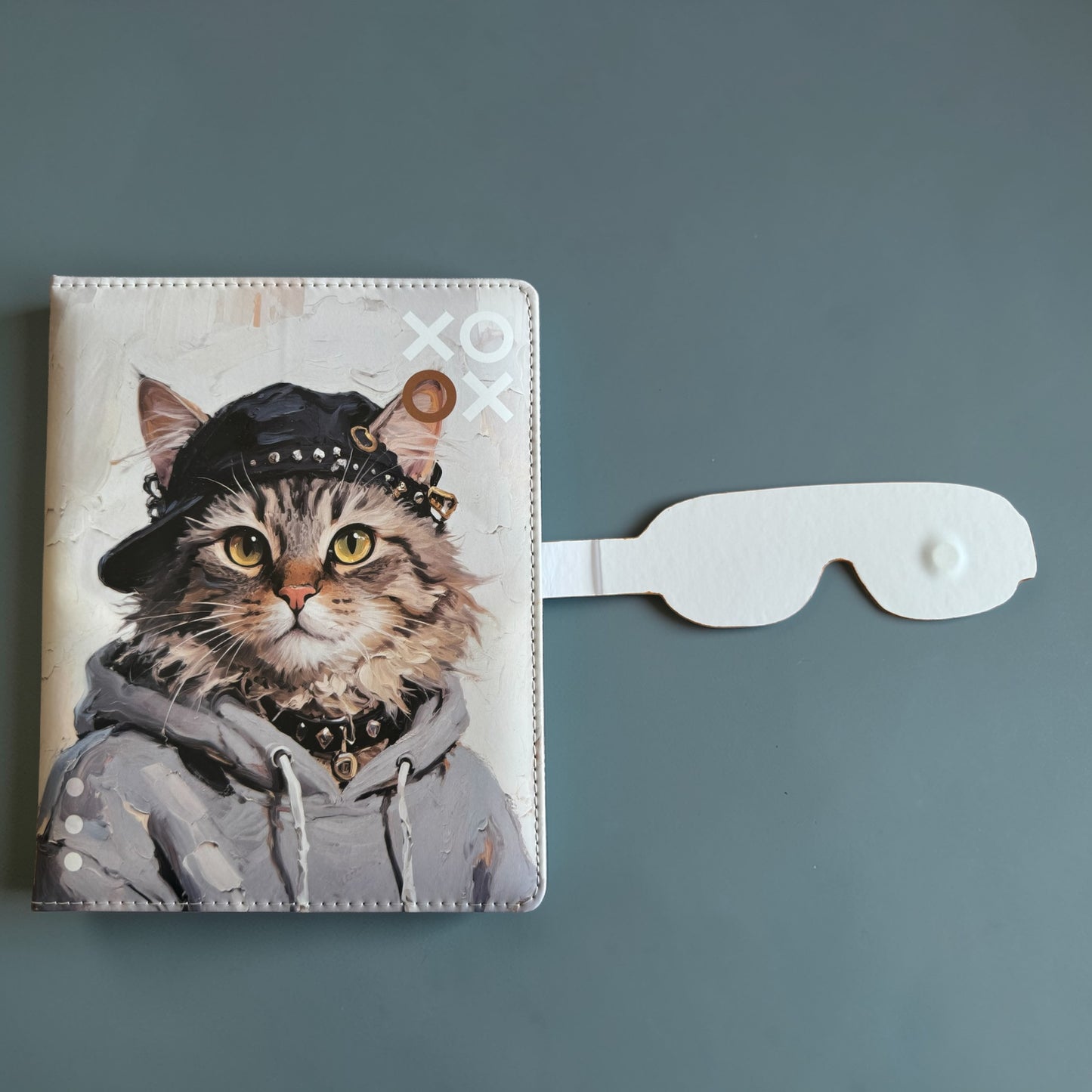 Caderno com fecho magnético