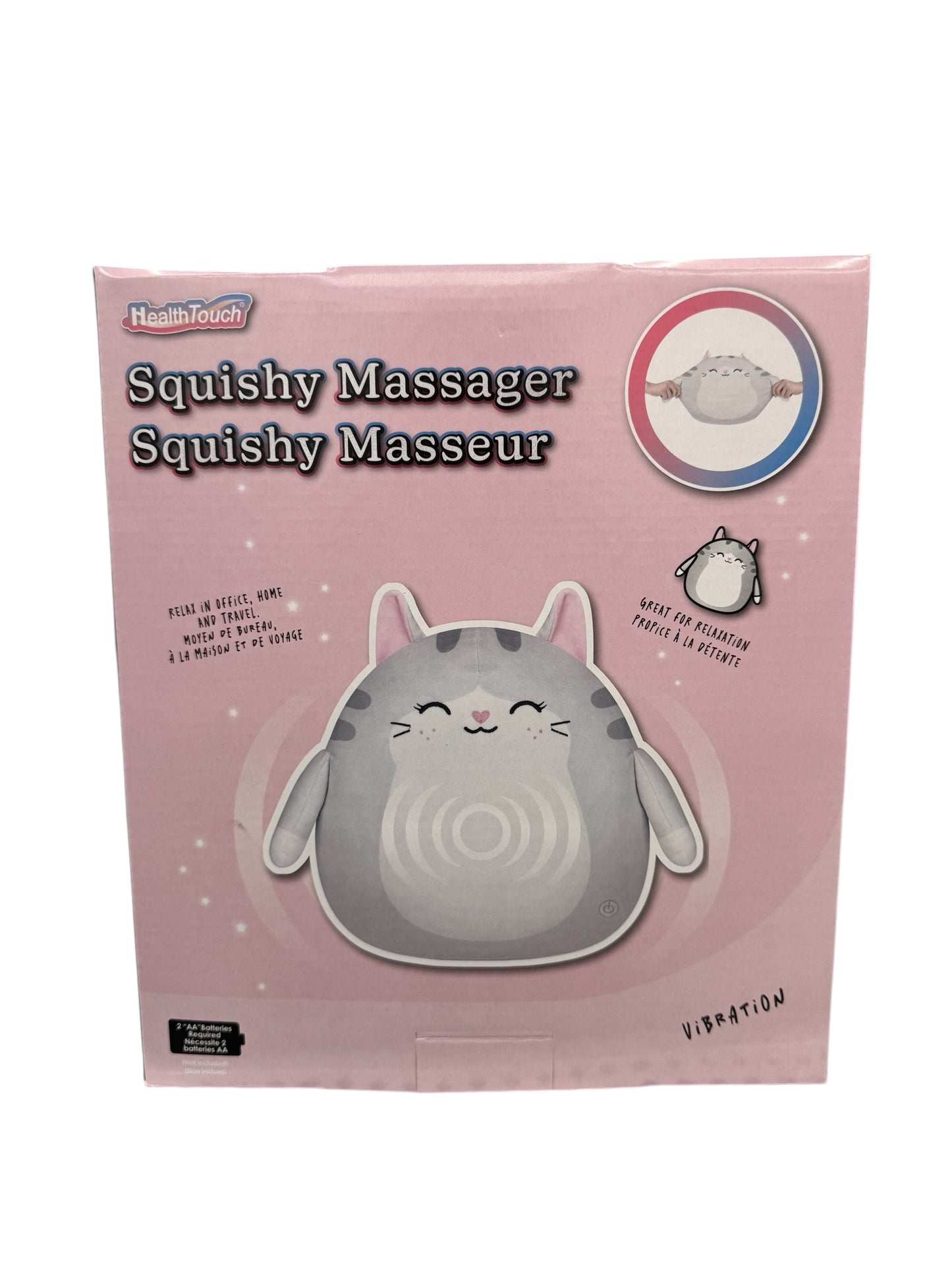 Massageador Macio - Gato Branco