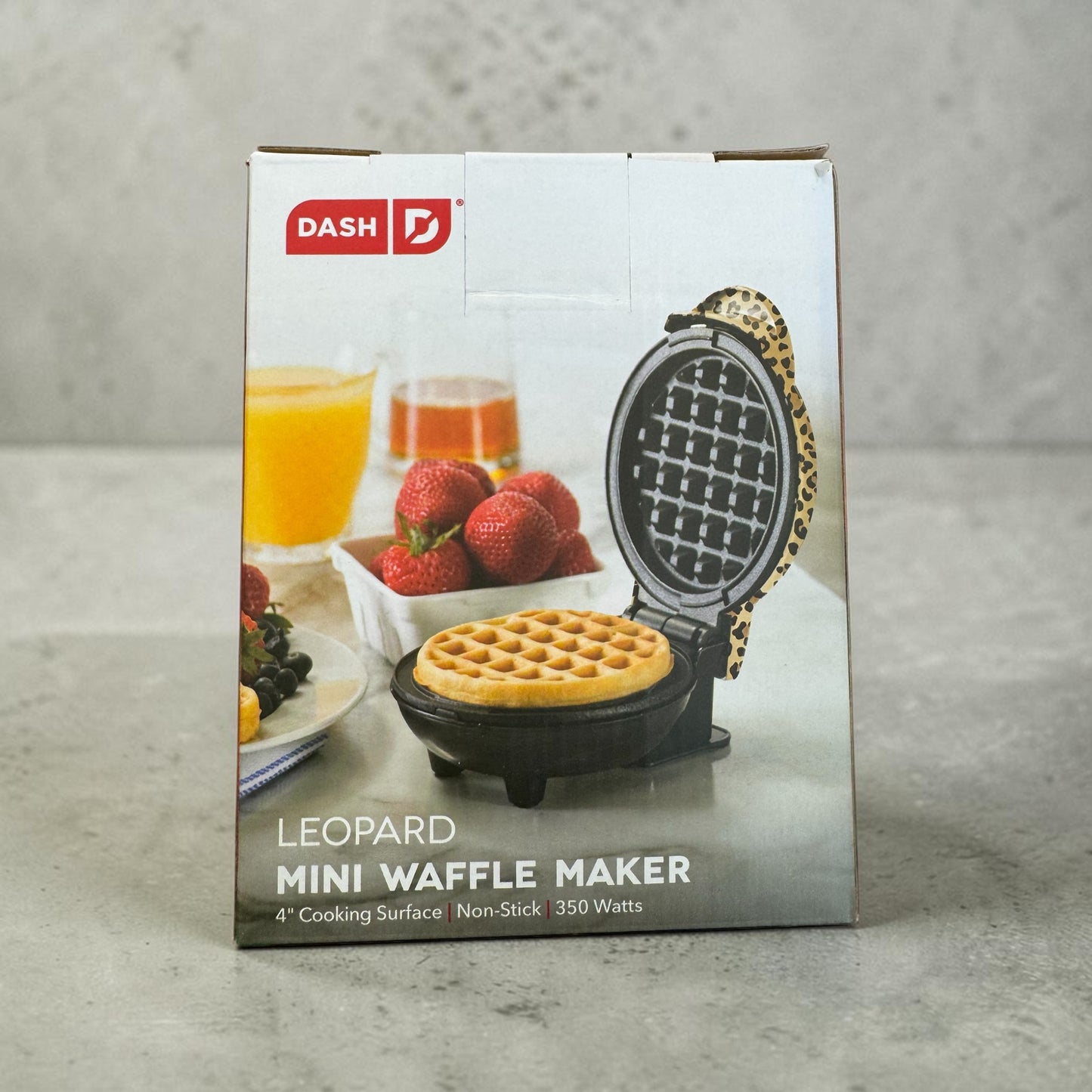 Mini Máquina de Waffle - Estampa de Leopardo